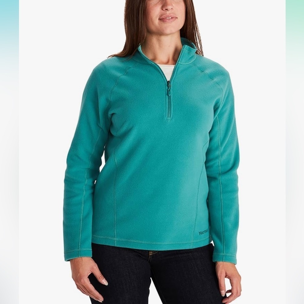 NWT  Marmot Deep Jungle Rocklin 1/2 Zip Fleece  Large